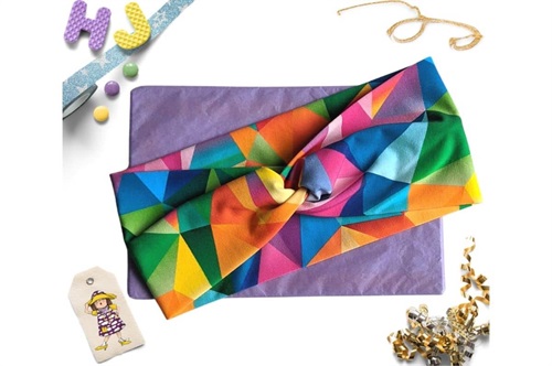 Click to order  Faux Twist Headband Acute Rainbow now